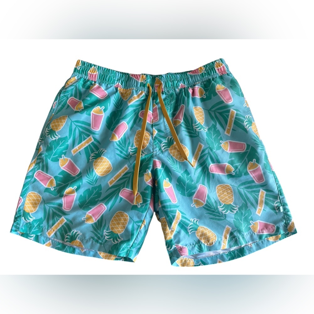 Tipsy Elves Slurpee‎ Pineapple Swim Trunks Men’s XL